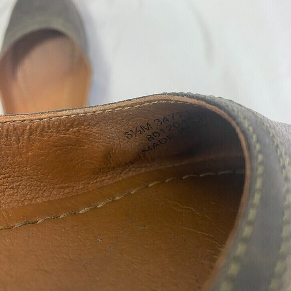 Frye Carson Ballet Flats Leather Slip On Brown Shoes Closed Toe Size 6.5 Ballet - Picture 9 of 9